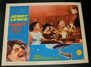 Jerry Lewis In Visit To A Small Planet Orig.  1960 Paramount Lobby Card No.  1 Vf