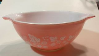 Pyrex Vintage 442 Pink Gooseberry Cinderella Nesting Mixing Bowl Pink 1 - 1/2 Qt