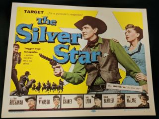 The Silver Star 1955 Western Title Lobby Card Very Fine