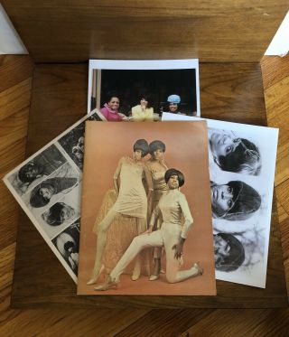 An Evening With The Supremes 1967 Concert Program Diana Ross W/ 3 Photos