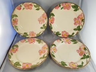 Set Of 4 Franciscan Desert Rose 11 " Dinner Plates - Made In England