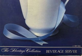 American Limoges Salem Heritage Bridal Bouquet Beverage Server (Tea Coffee Pot) 2