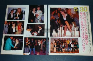 Alyssa Milano Sylvie Vartan In Tokyo 1989 Japan Picture Clippings 2 - Sheets Ss5