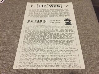 Marillion - The Web - Fanclub Issue 2 (two) - 1982 - Extremely Rare