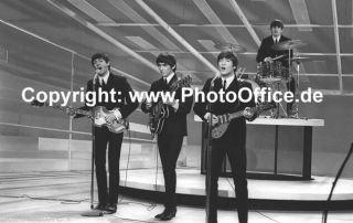 The Beatles Ed Sullivan Show 1964,  Rare 12 X 18 Concert Photo Poster John Lennon