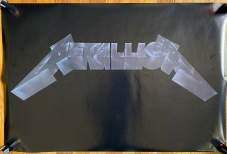Metallica The Black Album Band Logo Rare Promo Poster 