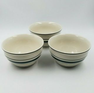 3 Tienshan Country Crock Stoneware Cereal Soup Bowl 6 