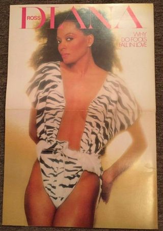 Diana Ross " Why Do Fools Fall In Love " Rca Records Press Kit Photos & Bio 1981
