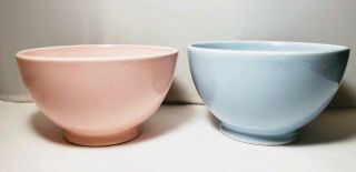 Luray Pastels 2 Footed Bowls Ice Cream Oatmeal Taylor Smith Taylor Ts&t