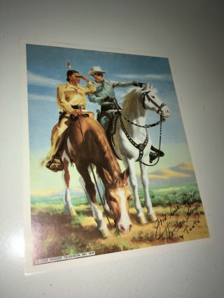 The Lone Ranger Special Promotional Souvenir Flyer 1978 Tv Western Tonto Poster
