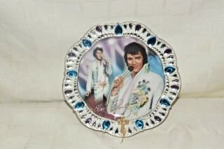 2006 Jewel Of Vegas Elvis Presley Plate Bradford Exchange 1st In Series