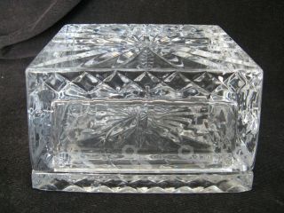 Rogaska Gallia Crystal Glass Cigarette Box With Ashtray Lid