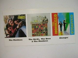 The Monkees 2 Sided Poster Changes The Birds The Bees