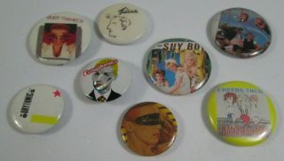 Bananarama Eurythmics Annie Lennox Vintage 8 X Us & Uk 80s Badges Pins Buttons