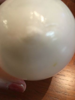 Vtg Egg Hand Blown Milk Glass Nesting Laying Egg For Chickens Or Ducks - 4” 3