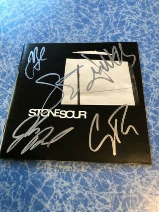 Stone Sour Authentic Autographed Cd Booklet Slipknot Corey Taylor 2002