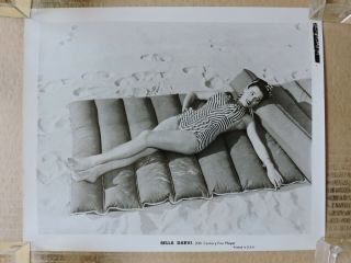 Bella Darvi Leggy Barefoot Swimsuit Pinup Portrait Photo 1950 