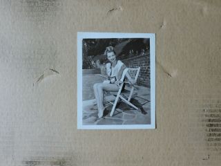 Anne Baxter Small Size Leggy Barefoot Pinup Portrait Photo 1944 Fox