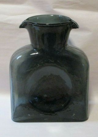 Blenko Glass Charcoal Water Bottle 384