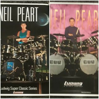 2 Neil Peart Ludwig Drums Posters,  Rush
