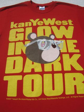 Kanye West Glow In The Dark Tour Small Concert T - Shirt