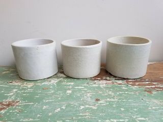 Set Of 3 Vintage Zanesville Pottery Planters