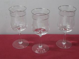 Lenox Crystal " Moonspun " Wine Goblets (3)