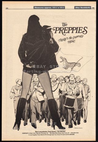 The Preppies_original 1982 Trade Ad / Poster_lynda Wiesmeier_chuck Vincent