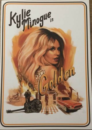 Kylie Minogue Tour Programme Golden Tour Very Rare Golden Sbit