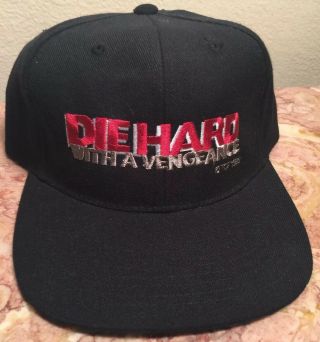 Vintage 1995 Die Hard With A Vengeance Cap Hat Headmaster Snapback Do Or Die