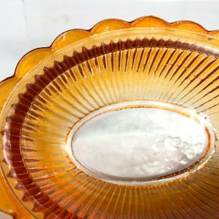 Vintage Orange Turkey on Nest Glass Dish Bowl for Relish,  Sauce,  Olives 4