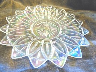 Vintage Federal Glass Iridescent Platter (11e501)