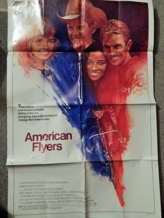 American Flyers (video Dealer 40 X 27 Poster,  1985) Kevin Costner,  Rae Dawn Chg