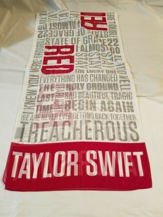 Taylor Swift Limited Edition Red Tour Scarf 1a