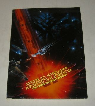 1991 Star Trek Vi The Undiscovered Country Promo Press Kit Folder W Photos