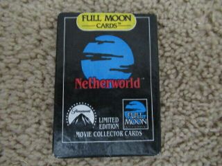 Vintage 90s Netherworld Full Moon Limited Edition Wax Pack Horror Cards