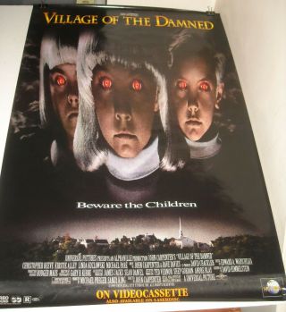 Rolled 1995 Village Of The Damned Video Promo Movie Poster John Carpenter Horror