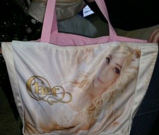 Cher Large Blonde Hair Tote Bag