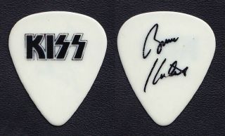 Kiss Bruce Kulick Signature White/black Guitar Pick - 1992 Revenge Tour