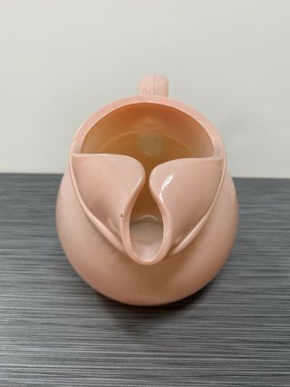 Fire King (?) Fired - On Pink Ball Jug / Pitcher - Small Size 5