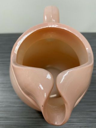 Fire King (?) Fired - On Pink Ball Jug / Pitcher - Small Size 6