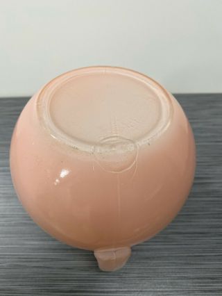 Fire King (?) Fired - On Pink Ball Jug / Pitcher - Small Size 7
