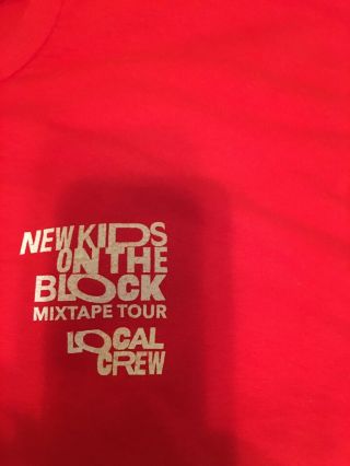 Kids On The Block Local Crew Mixtape Tour 2019 Xl Red Unavailable To Gen Pub