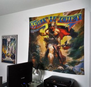 Molly Hatchet Flirtin With Disaster Huge 4x4 Banner Fabric Flag Poster Tapestry