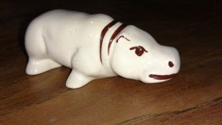 Vintage Rio Hondo Hippo Hippopotamus Ceramic Pottery Figurine Animal California