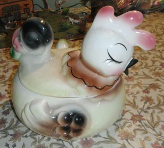 VTG 50s HENNY THE HEN SOUP TUREEN by DeForest of California 2