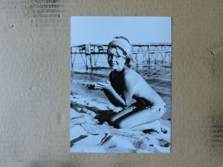 Patricia Viterbo Leggy Barefoot Bikini Pinup Portrait Photo By Manciet 1960 