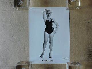 Martine Carol Leggy Swimsuit Pinup Portrait Photo By Chevert 1950 
