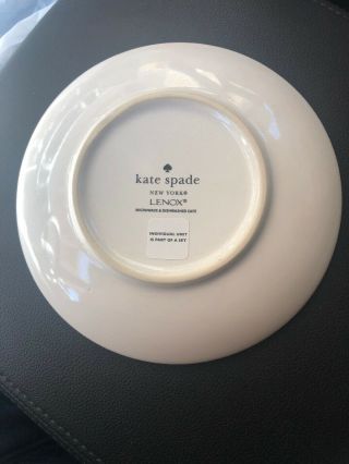 Kate Spade Set of 4 Tidbit Plates Lenox All in Good Taste 6