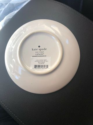 Kate Spade Set of 4 Tidbit Plates Lenox All in Good Taste 8